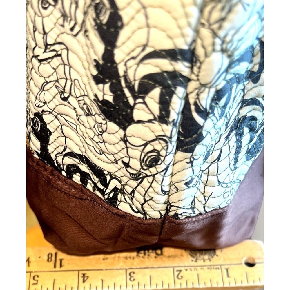 Bambi Disney Parks Quilted Tote Bag Thumper Flower Mushroom New Tags 18" Boho - Picture 8 of 12